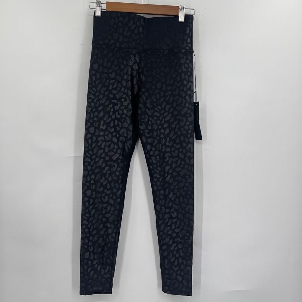 Carbon 38 Black Grey High Waisted Fitted Skinny Leggings Small